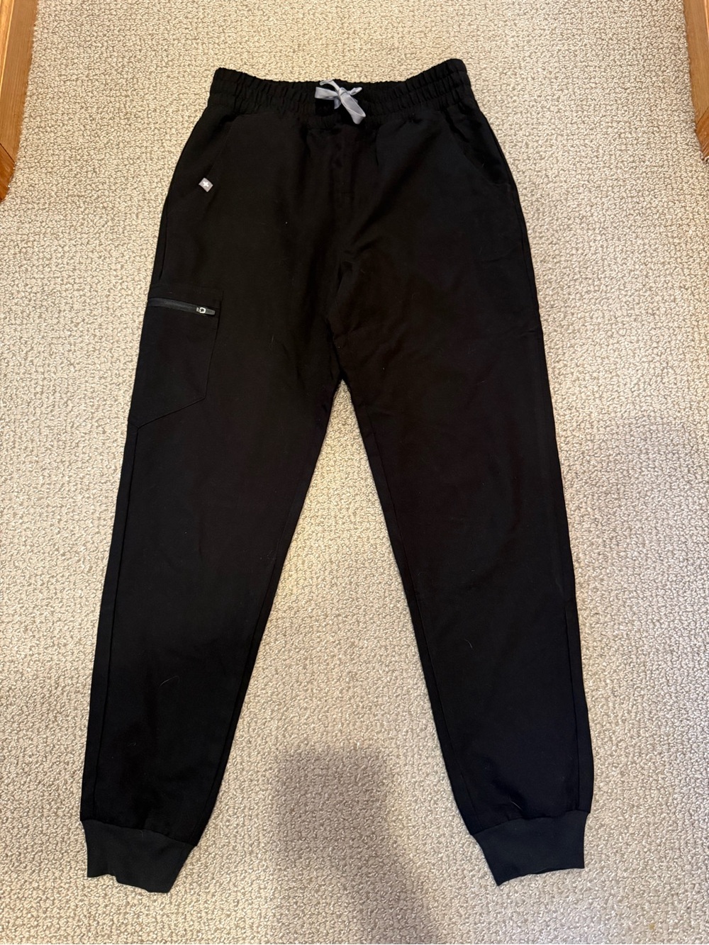 Figs Black Women's Jogger Pants with Zippered Thigh Pocket